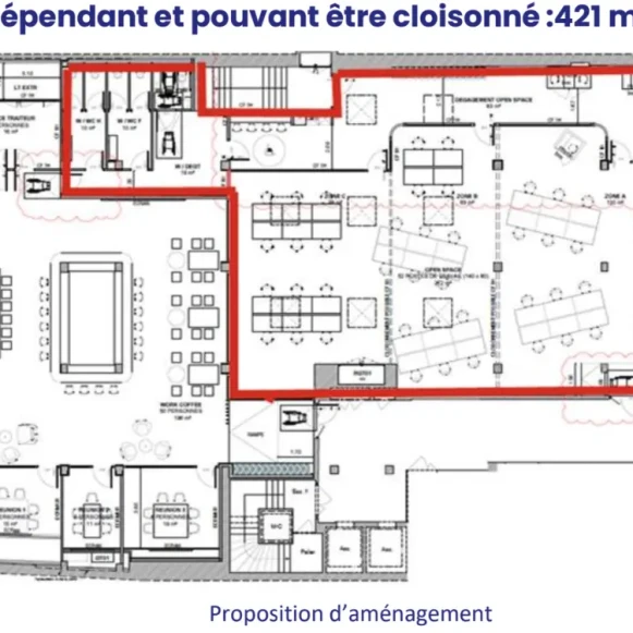 Espace indépendant 421 m² 52 postes Location bureau Rue Saint-Fiacre Paris 75002 - photo 5