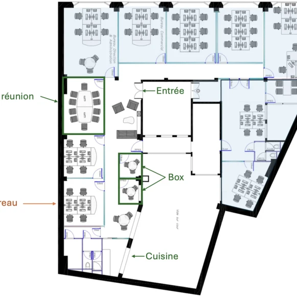 Bureau privé 16 m² 4 postes Location bureau Rue du Renard Paris 75004 - photo 4