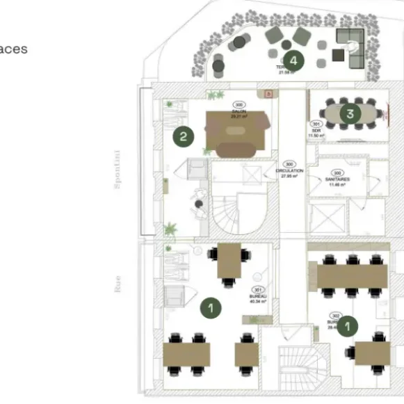 Espace indépendant 350 m² 50 postes Location bureau Rue Spontini Paris 75016 - photo 5