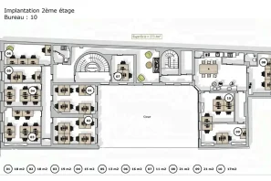 Bureau privé - 75008 - 12 postes - 3590€