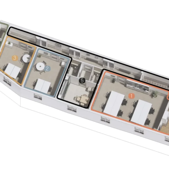 Bureau privé 17 m² 3 postes Location bureau Rue Neuve des Boulets Paris 75011 - photo 3