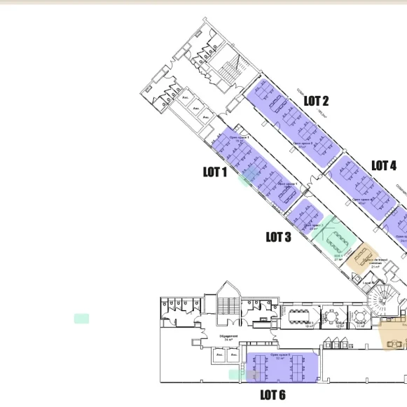 Bureau privé 55 m² 4 postes Location bureau Rue Juliette Récamier Lyon 69006 - photo 5