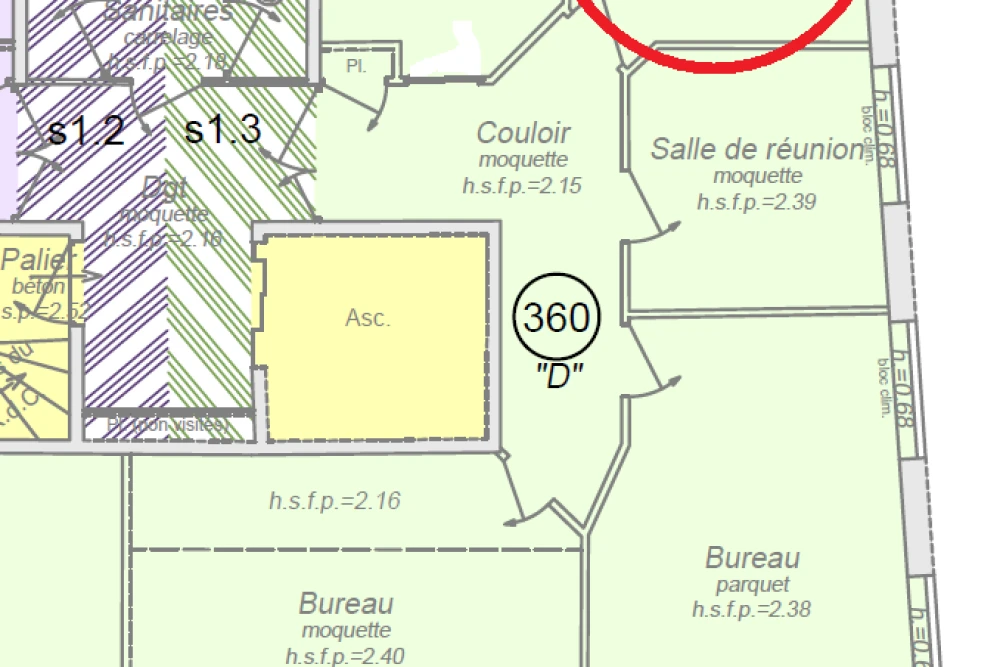 Bureau privé - 69003 - 2 postes - 500€