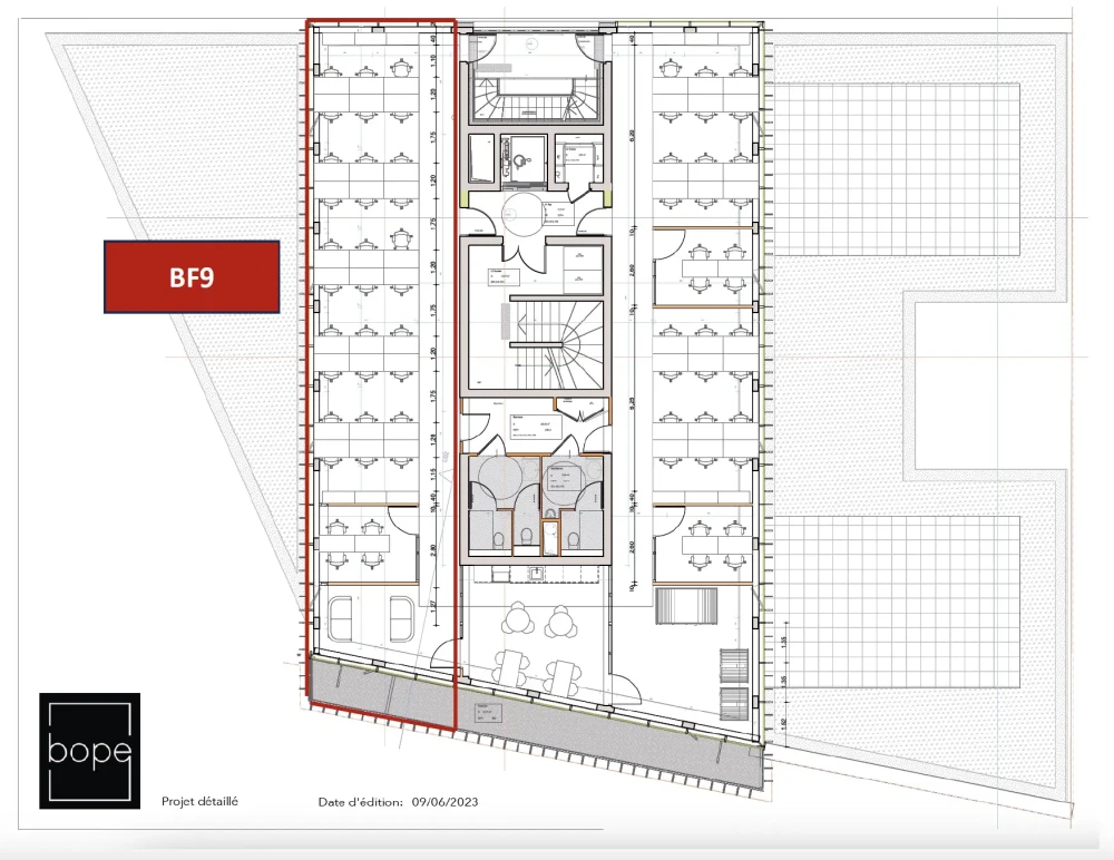 Bureau privé - 44300 - 32 postes - 9600€