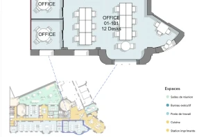 Bureau privé - 75008 - 14 postes - 11900€