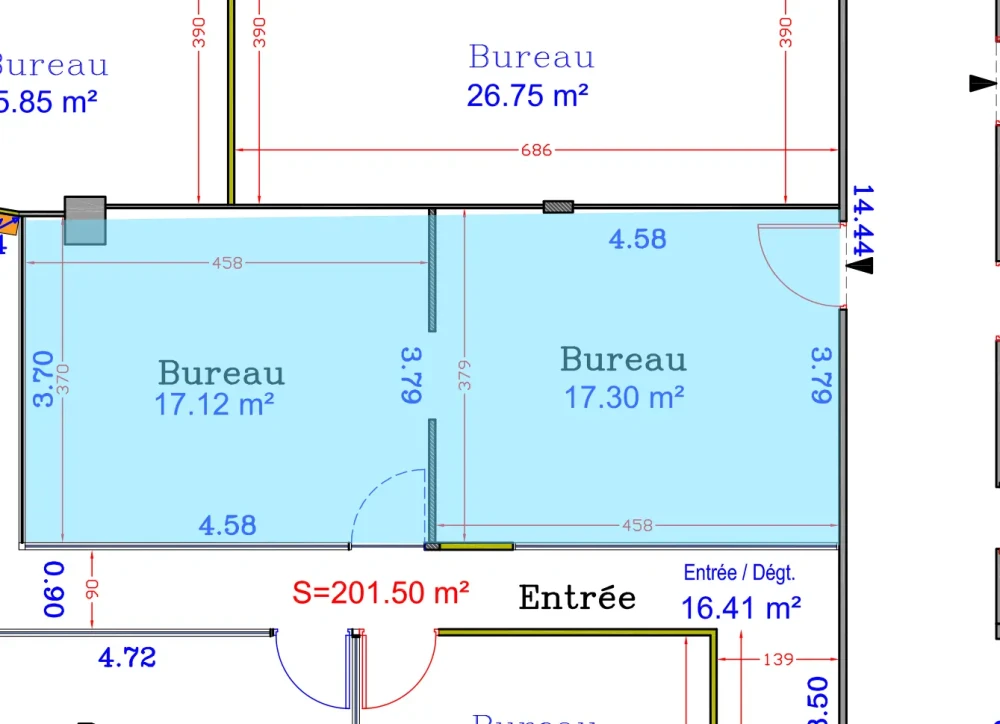 Bureau privé - 91380 - 6 postes - 551€