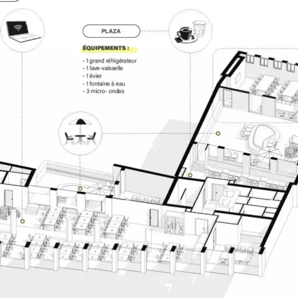 Bureau privé 727 m² 90 postes Coworking Rue de Clichy Paris 75009 - photo 10