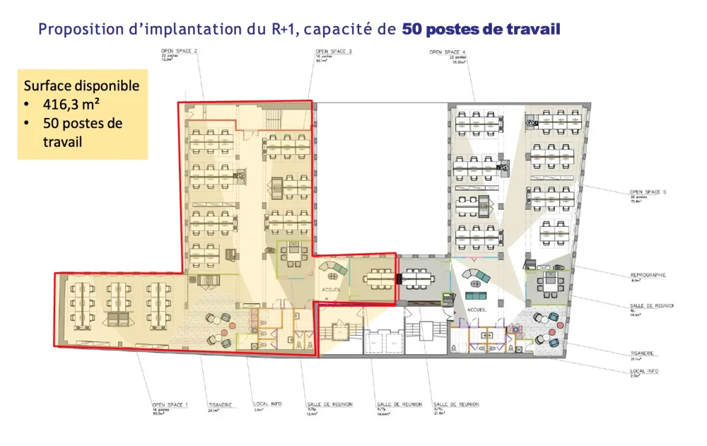 Espace indépendant - 75002 - 50 postes - 40000€