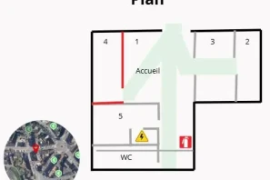 Bureau privé - 76390 - 1 poste - 405€