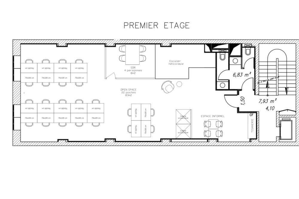 Espace indépendant - 75017 - 22 postes - 22000€