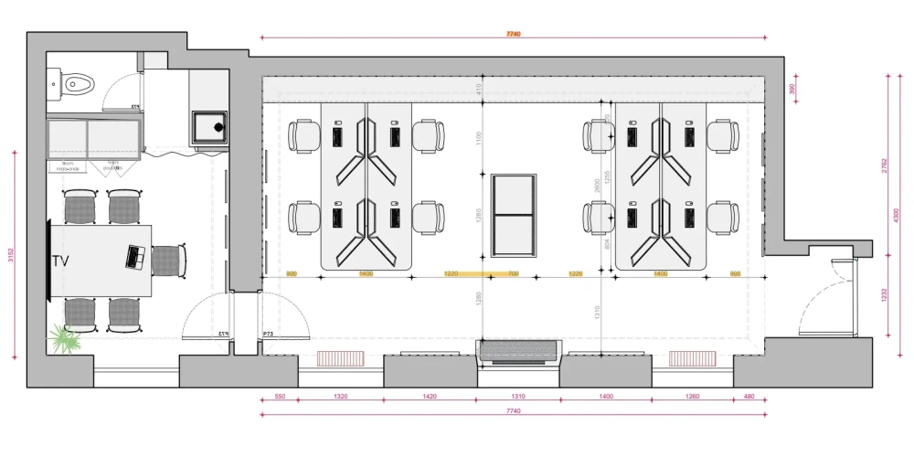 Open Space - 75009 - 4 postes - 500€