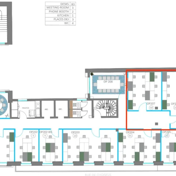 Bureau privé 75 m² 24 postes Coworking Rue de Choiseul Paris 75002 - photo 9
