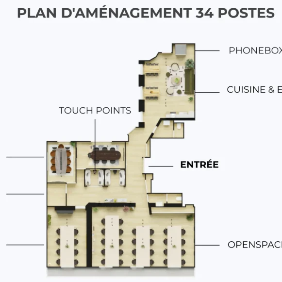 Espace indépendant 211 m² 34 postes Location bureau Rue de Téhéran Paris 75008 - photo 8