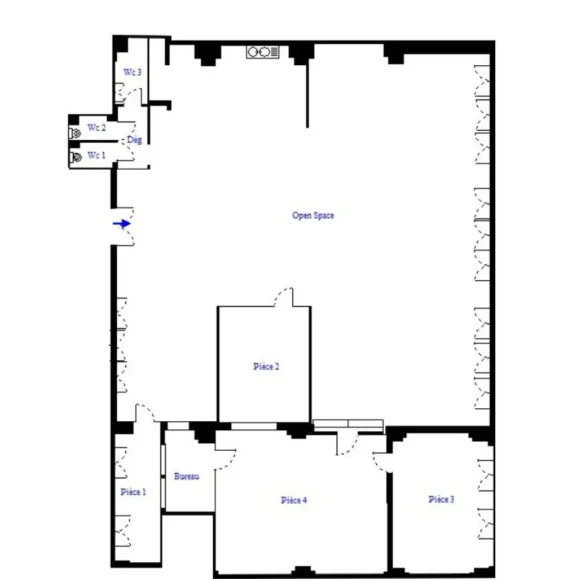 Espace indépendant 210 m² 35 postes Location bureau Rue Louis Blanc Paris 75010 - photo 9