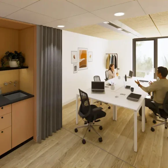 Bureau privé 21 m² 5 postes Location bureau Boulevard Voltaire Paris 75011 - photo 2