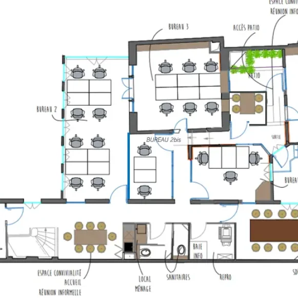 Bureau privé 18 m² 3 postes Location bureau Rue de Tocqueville Paris 75017 - photo 7