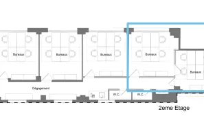 Bureau privé - 75008 - 8 postes - 6000€