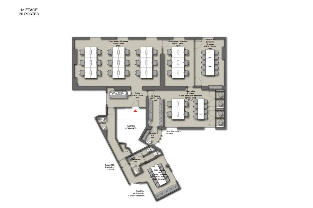Espace indépendant - 75001 - 26 postes - 15000€