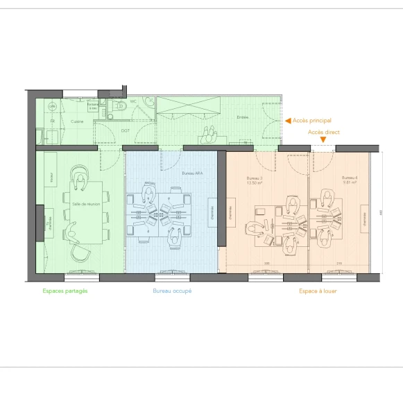 Bureau privé 23 m² 5 postes Coworking Avenue Victor Hugo Paris 75016 - photo 4