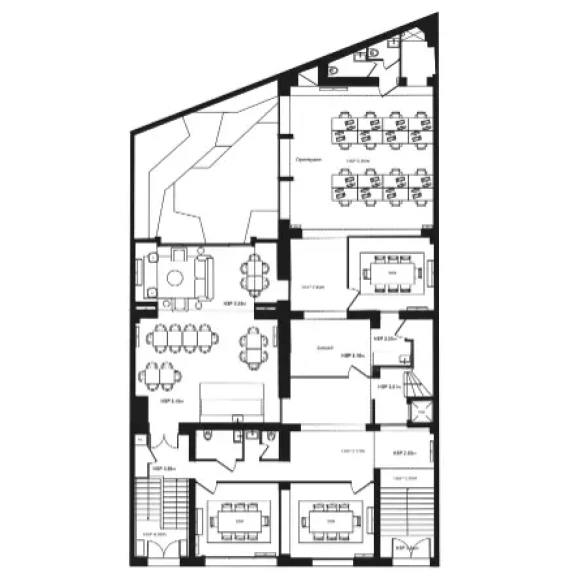 Espace indépendant 900 m² 120 postes Location bureau Rue de Bucarest Paris 75008 - photo 4