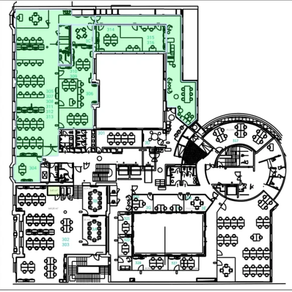 Bureau privé 530 m² 95 postes Location bureau Rue de Londres Paris 75009 - photo 2