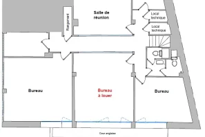 Bureau privé - 75005 - 4 postes - 2200€
