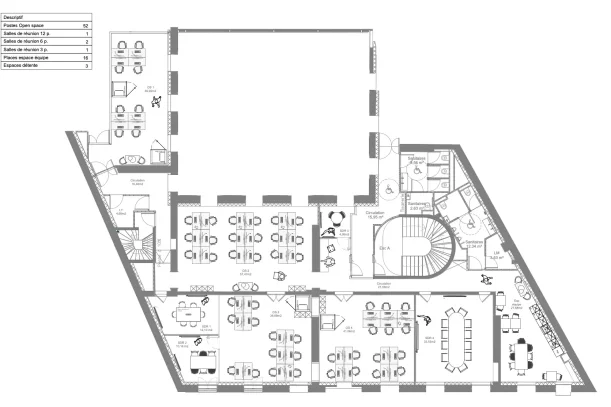 Espace indépendant - 75008 - 52 postes - 45000€