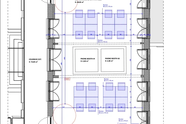 Bureau privé - 59000 - 20 postes - 4900€