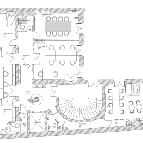 Espace indépendant 250 m² 36 postes Location bureau Rue de Châteaudun Paris 75009 - photo 10