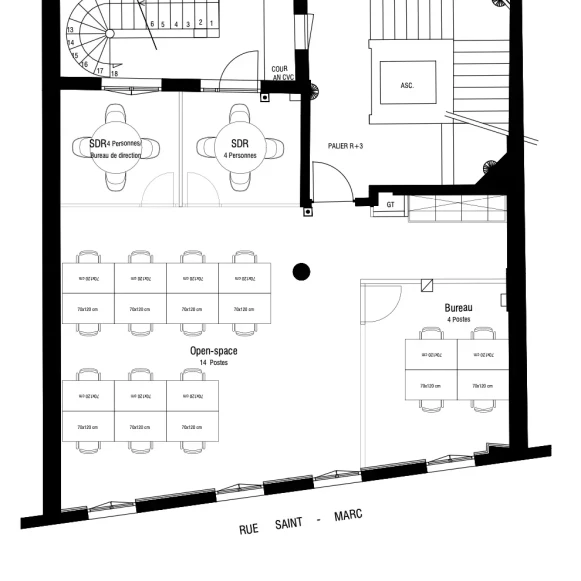 Espace indépendant 80 m² 16 postes Location bureau Rue Saint-Marc Paris 75002 - photo 10