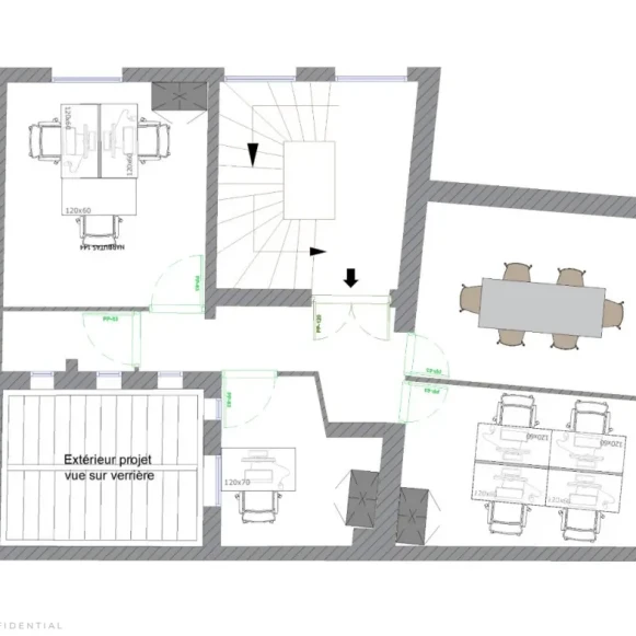 Espace indépendant 60 m² 14 postes Coworking Rue Truffaut Paris 75017 - photo 3