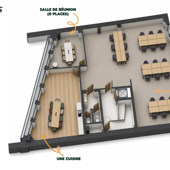 Espace indépendant 167 m² 24 postes Coworking Rue Notre Dame des Victoires Paris 75002 - photo 1