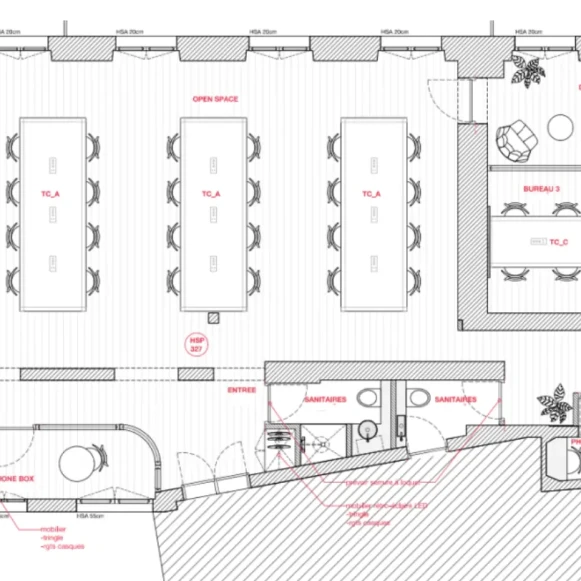 Espace indépendant 165 m² 32 postes Location bureau Rue La Fayette Paris 75009 - photo 3