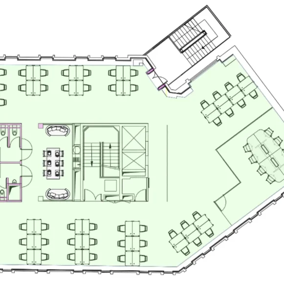 Bureau privé 337 m² 56 postes Location bureau Boulevard Malesherbes Paris 75008 - photo 4