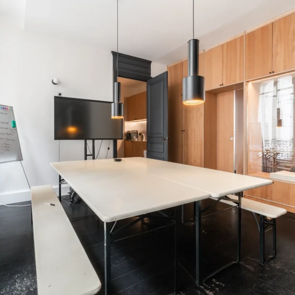 Bureau privé 37 m² 6 postes Location bureau Rue du Perche Paris 75003 - photo 8