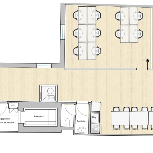 Espace indépendant 105 m² 18 postes Location bureau Rue du Sentier Paris 75002 - photo 4