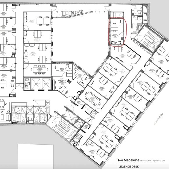 Bureau privé 15 m² 3 postes Coworking Boulevard Malesherbes Paris 75008 - photo 1
