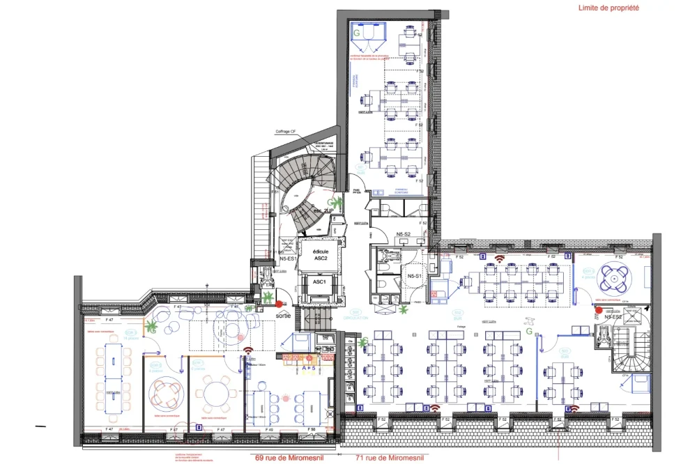 Espace indépendant - 75008 - 58 postes - 45820€