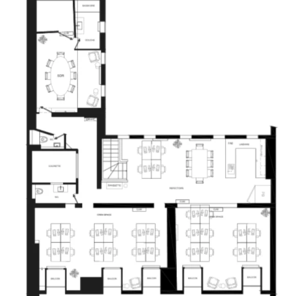 Espace indépendant 180 m² 26 postes Location bureau Rue du Mail Paris 75002 - photo 12