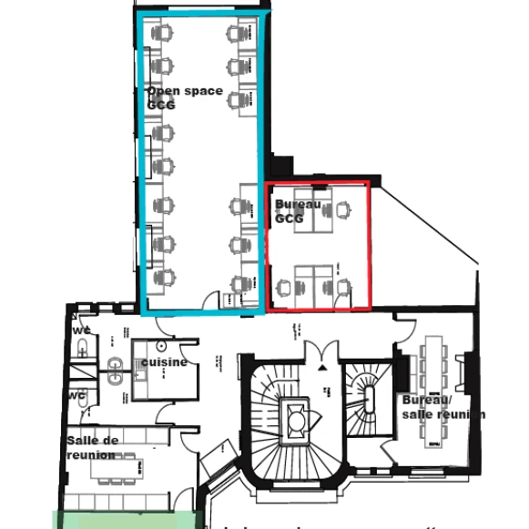 Bureau privé 20 m² 6 postes Location bureau Rue Blanche Paris 75009 - photo 6