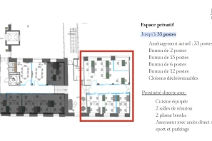 Bureau privé - 75009 - 31 postes - 22750€