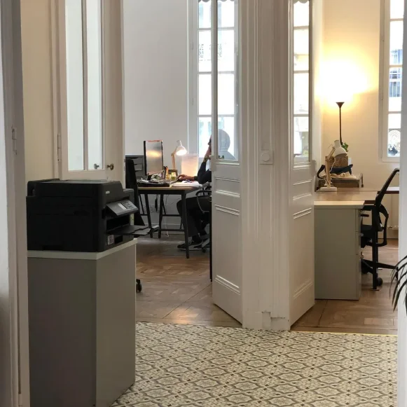 Bureau privé 12 m² 3 postes Location bureau Rue Franklin Lyon 69002 - photo 2