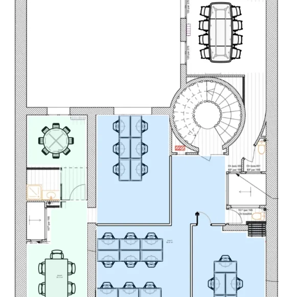 Espace indépendant 150 m² 20 postes Location bureau Rue Rougemont Paris 75009 - photo 3