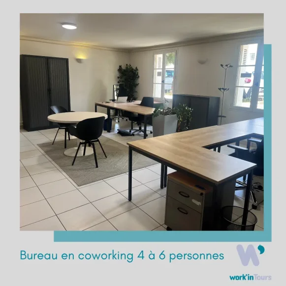 Bureau privé 40 m² 5 postes Location bureau Rue de la Préfecture Tours 37000 - photo 1