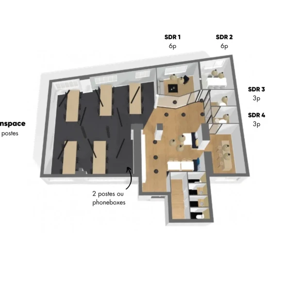 Espace indépendant 210 m² 32 postes Location bureau Rue Richer Paris 75009 - photo 5