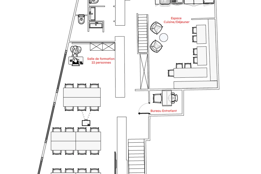 Espace indépendant - 75013 - 22 postes - 9000€