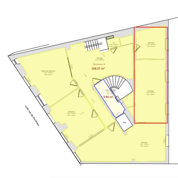 Bureau privé 25 m² 6 postes Location bureau Rue de Ponthieu Paris 75008 - photo 9