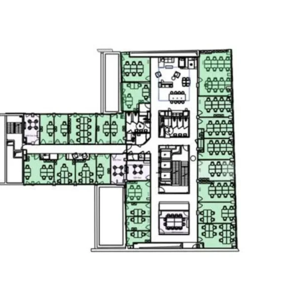 Bureau privé 900 m² 130 postes Location bureau Rue Washington Paris 75008 - photo 4