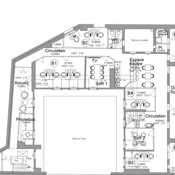 Open Space  31 postes Coworking Avenue Carnot Paris 75017 - photo 3