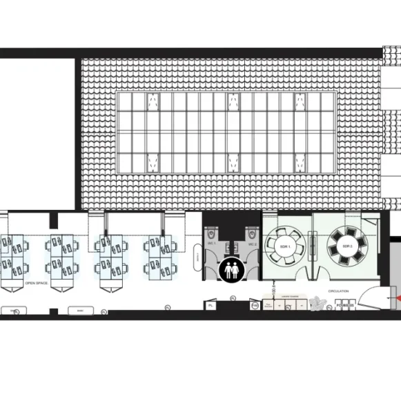 Bureau privé 150 m² 24 postes Location bureau Rue Charlot Paris 75003 - photo 2